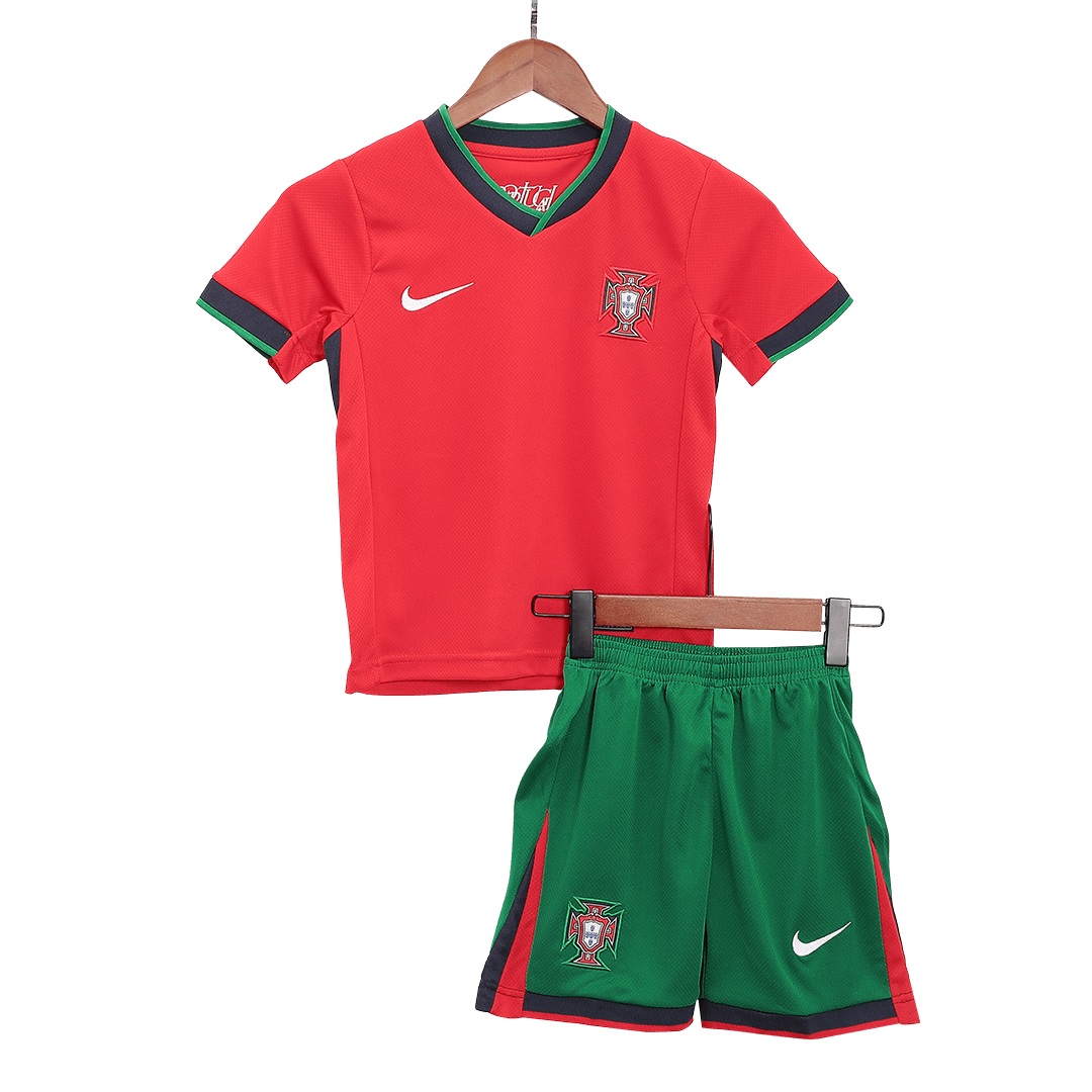 Maillot domicile Portugal EURO 2024 pour enfant (maillot, short, chaussettes)