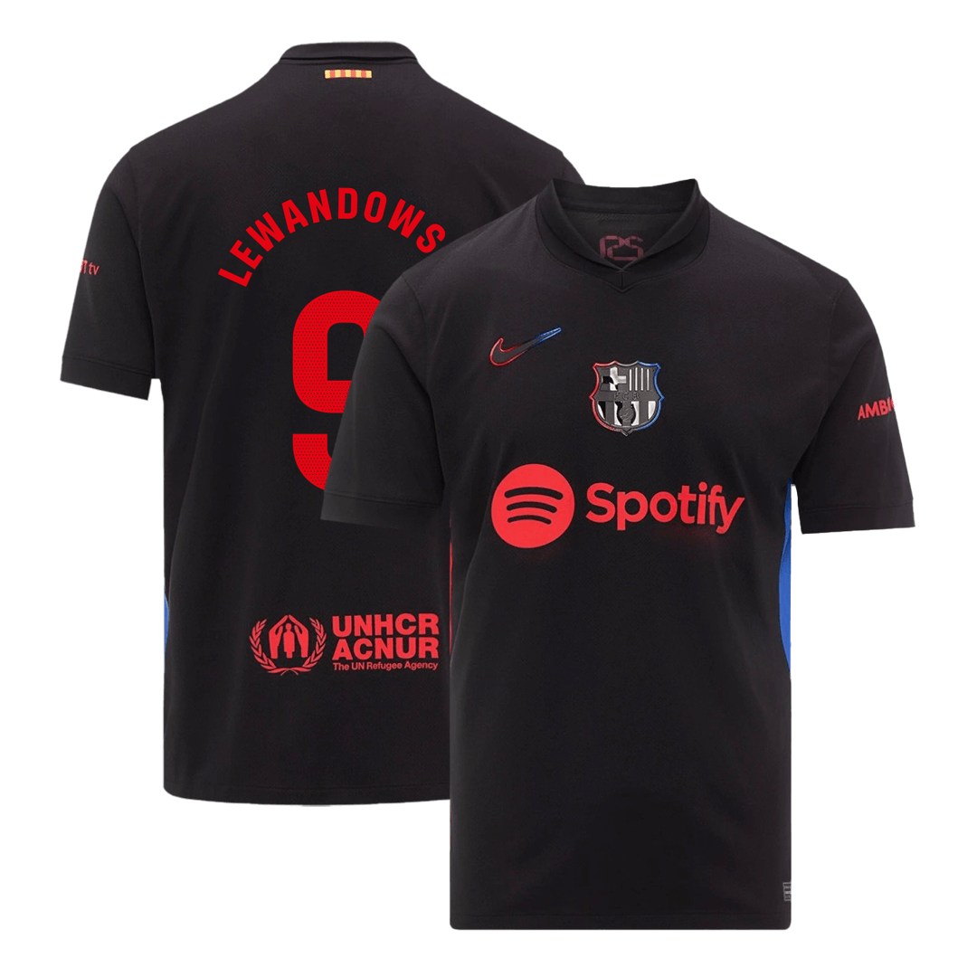 Barcelona LEWANDOWSKI #9 Away Soccer Jersey 2024/25