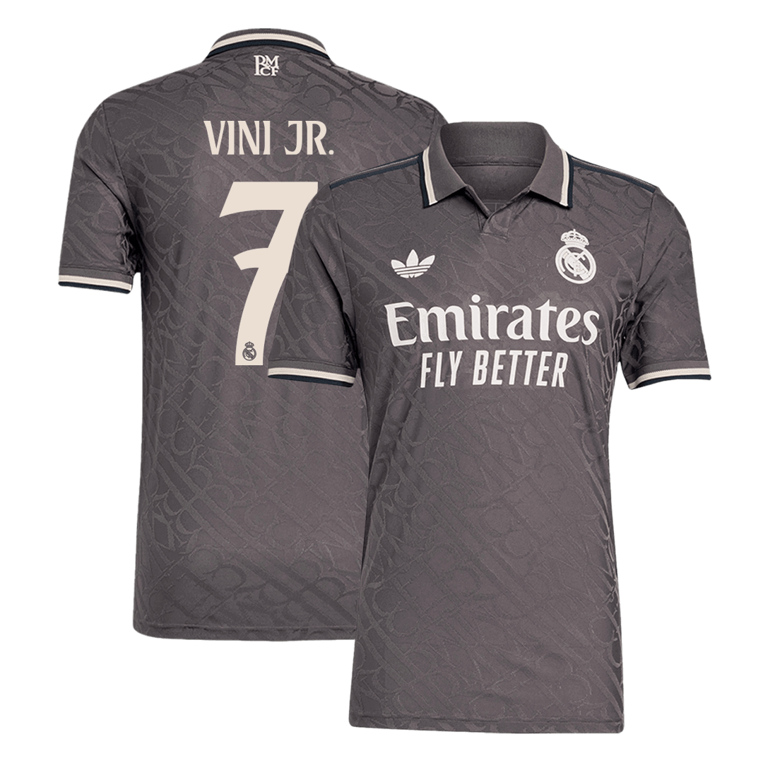 Real Madrid VINI JR. #7 Third Away Soccer Jersey Authentic 2024/25
