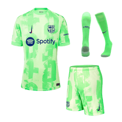 Barcelona Third Away Soccer Jersey Kit 2024/25 (Jersey+Shorts+Socks)