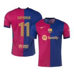 Barcelona RAPHINHA #11 Home Soccer Jersey Authentic 2024/25 - UCL Edition
