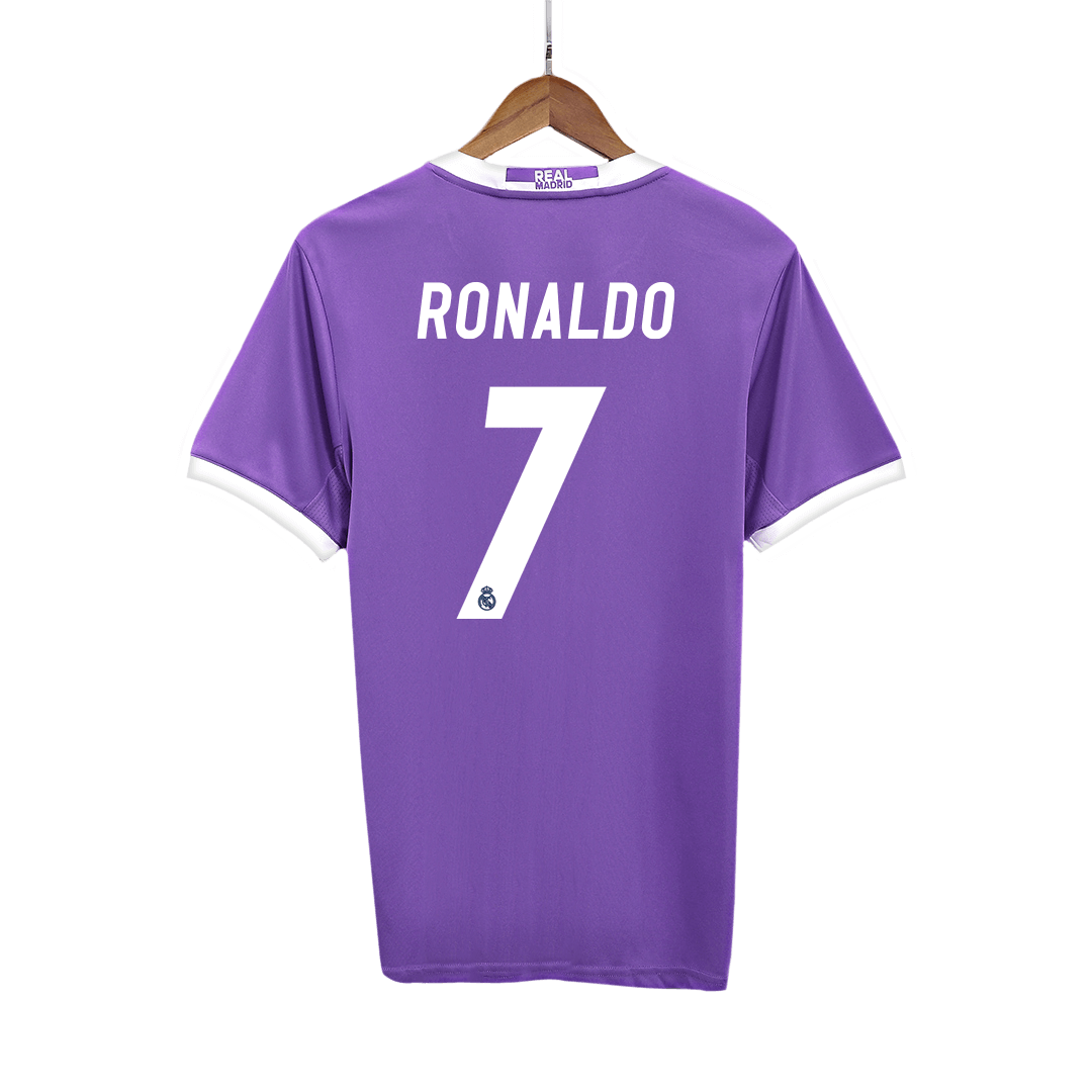 Real Madrid RONALDO #7 Auswärts-Fußballtrikot Retro 2016/17