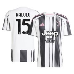 KALULU #15 Juventus Home Soccer Jersey 2025/26 Black&White
