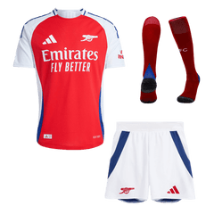 Arsenal Home Soccer Jersey Kit Authentic 2024/25 (Jersey+Shorts+Socks)