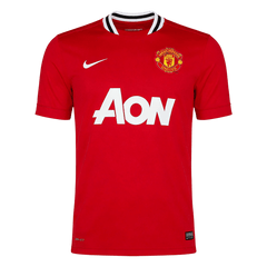 Men Retro Fan Version Manchester United Home Soccer Jersey 2011/12 Red