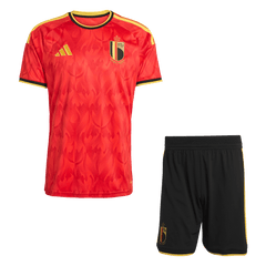 Belgium Home Soccer Jersey Kit(Jersey+Shorts) World Cup 2026 Red