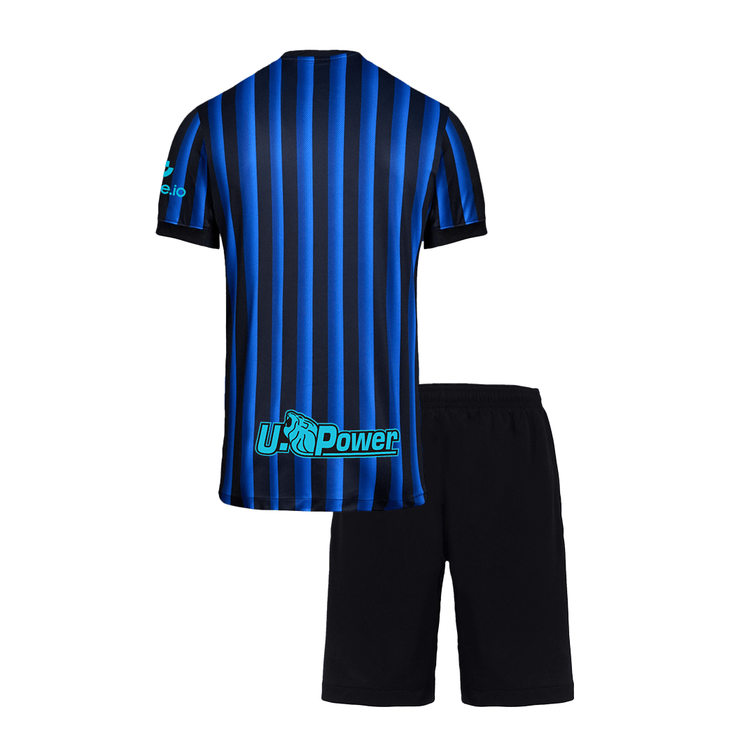 Kid's Inter Milan Home Soccer Jersey Kit(Jersey+Shorts) 2025/26 Blue&Black