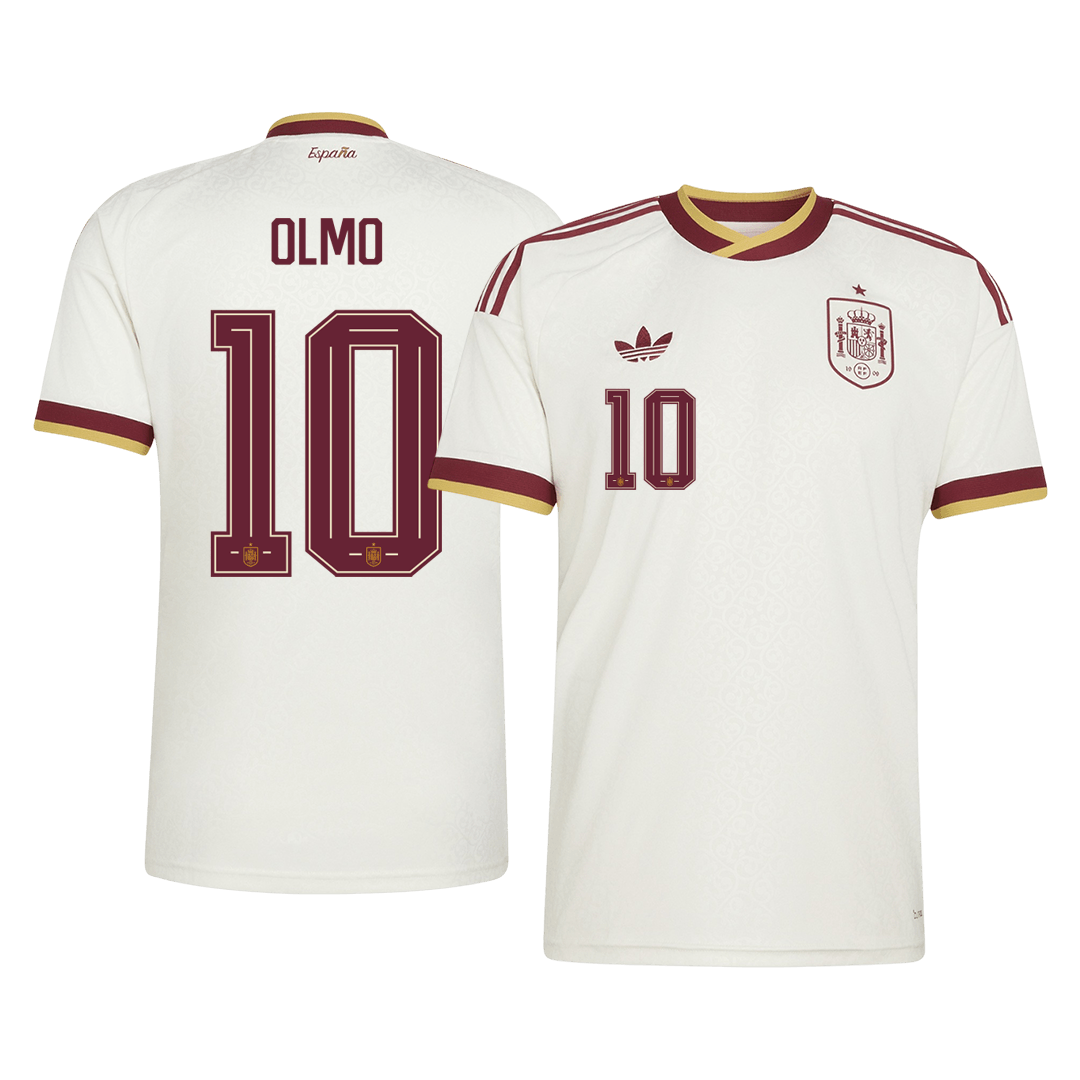 OLMO #10 Spain Away Soccer Jersey World Cup 2026 White