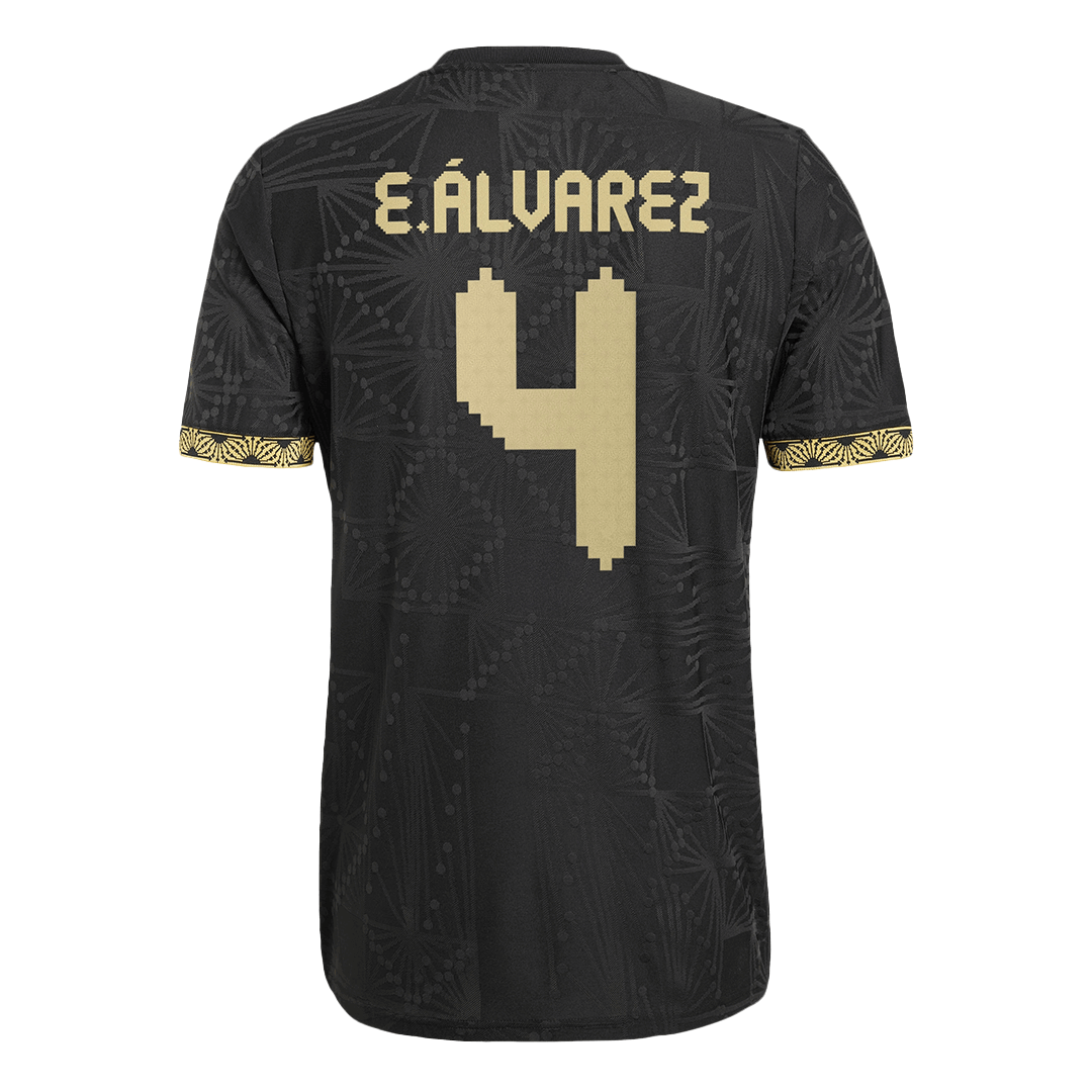 Mexico E.ÁLVAREZ #4 Third Away Soccer Jersey Authentic 2025 -Gold Cup
