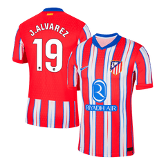 Atletico Madrid J.ALVAREZ #19 Home Soccer Jersey Authentic 2024/25