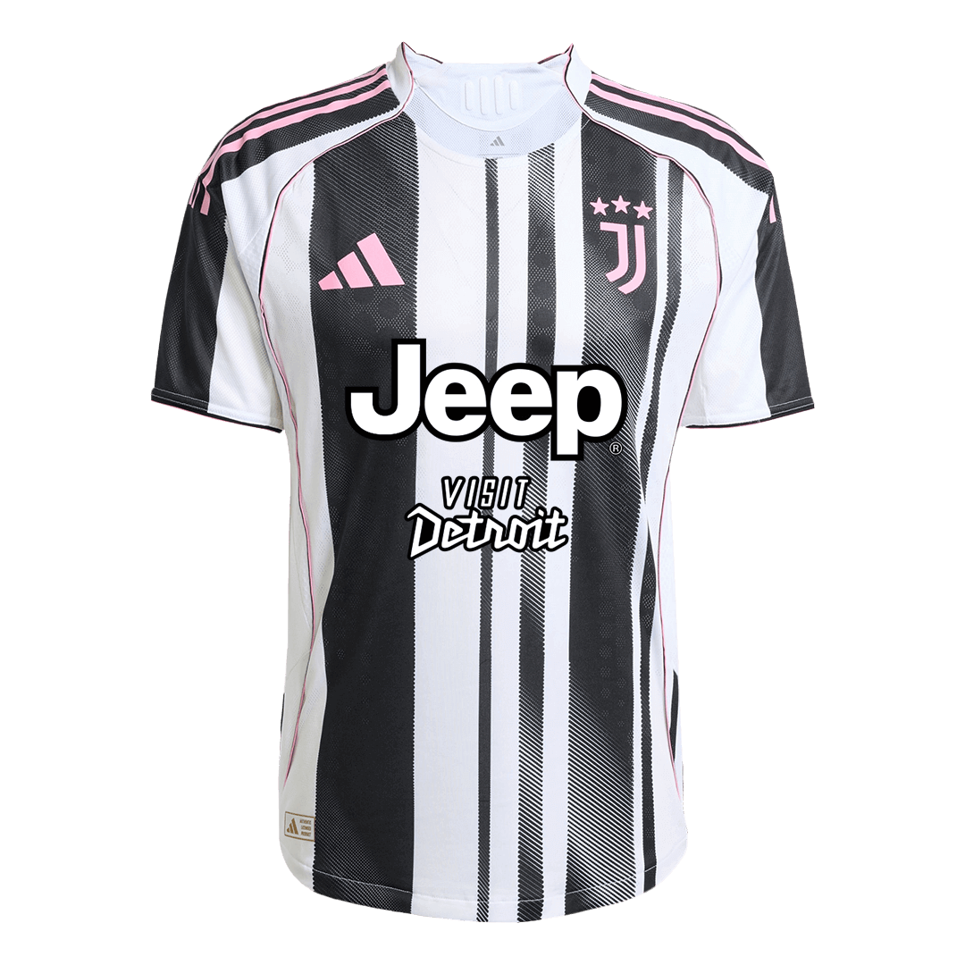Authentic Juventus Home Soccer Jersey 2025/26 Black&White