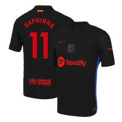 Barcelona RAPHINHA #11 Away Soccer Jersey Authentic 2024/25
