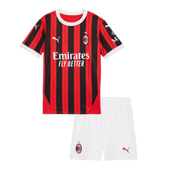 AC Milan Home Jersey Kit 2024/25 Kids(Jersey+Shorts)