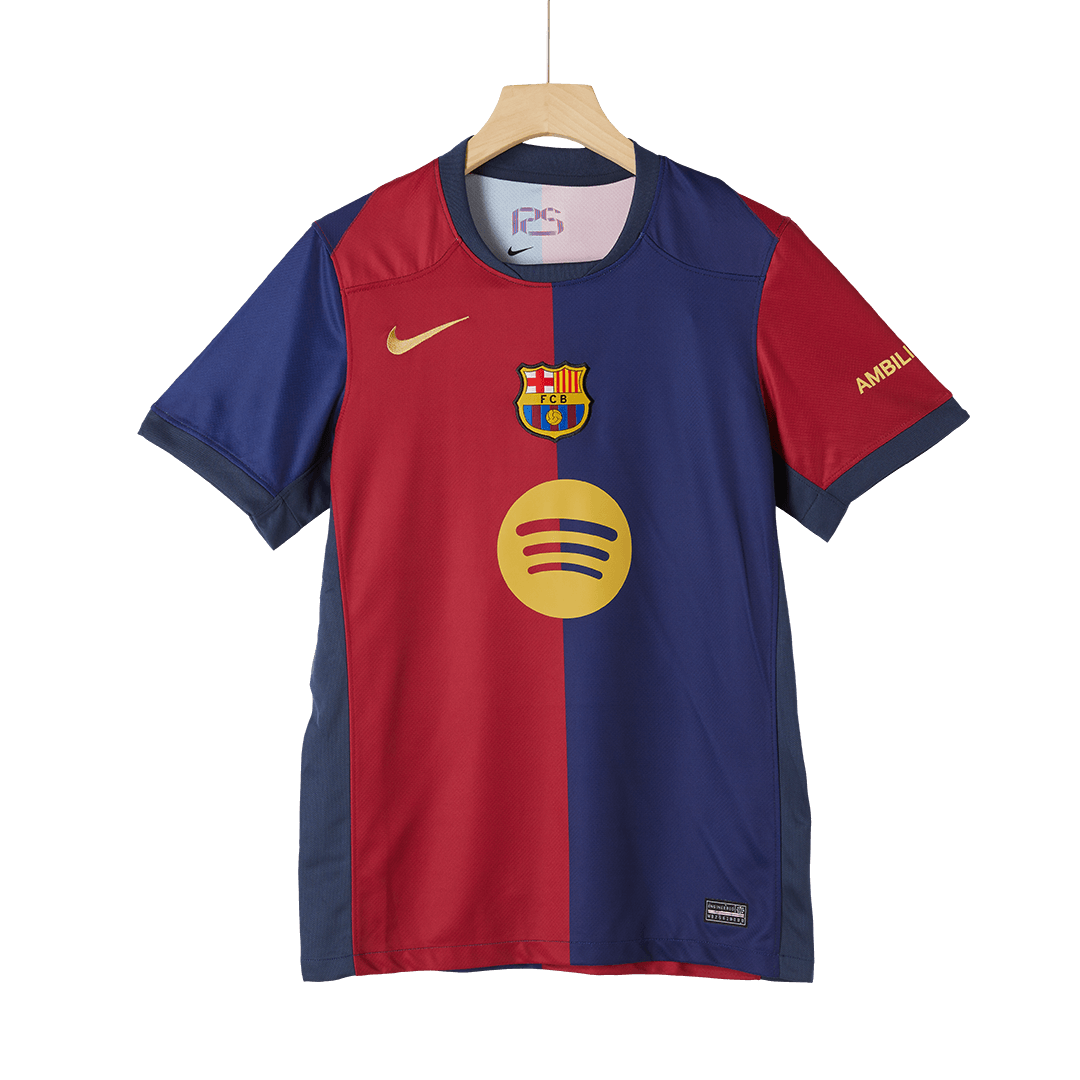 Maillot domicile du FC Barcelone 2024/25 - Logo Spotify sans texte