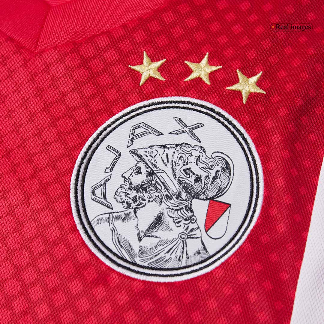 Ajax Home Soccer Jersey 2025/26 Red&White