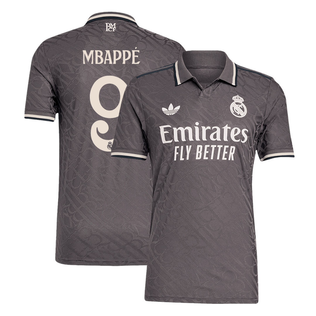 Maillot extérieur Real Madrid MBAPPÉ #9 Third Authentic 2024/25