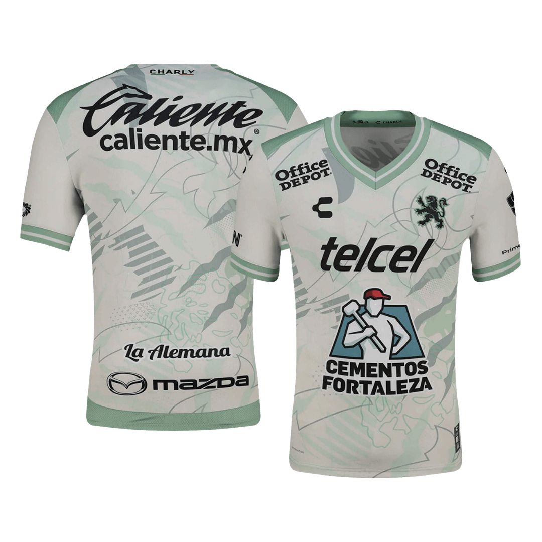 Club León Away Soccer Jersey 25/26 Green&White