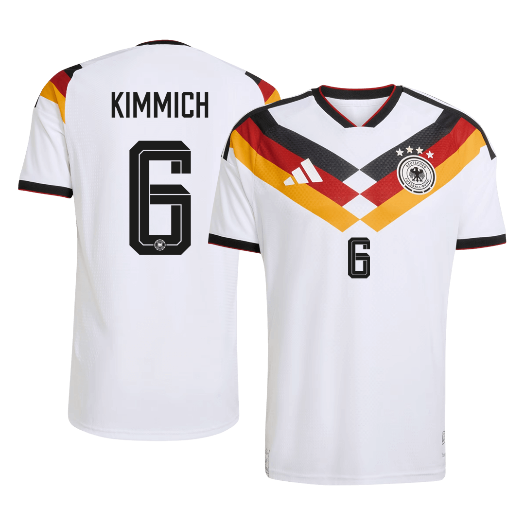 KIMMICH #6 Player Version Germany Home Soccer Jersey World Cup 2026 White
