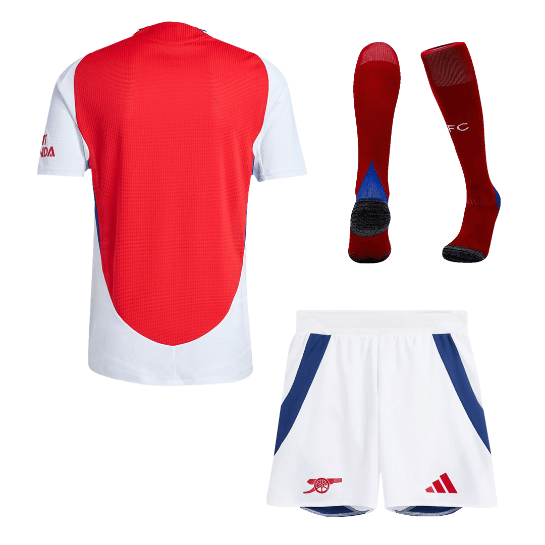 Arsenal Home Soccer Jersey Kit Authentic 2024/25 (Jersey+Shorts+Socks)