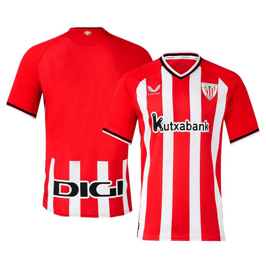 Athletic Club de Bilbao Home Soccer Jersey 25/26 Red & White