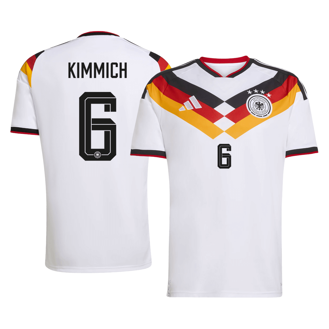 KIMMICH #6 Germany Home Soccer Jersey World Cup 2026 White