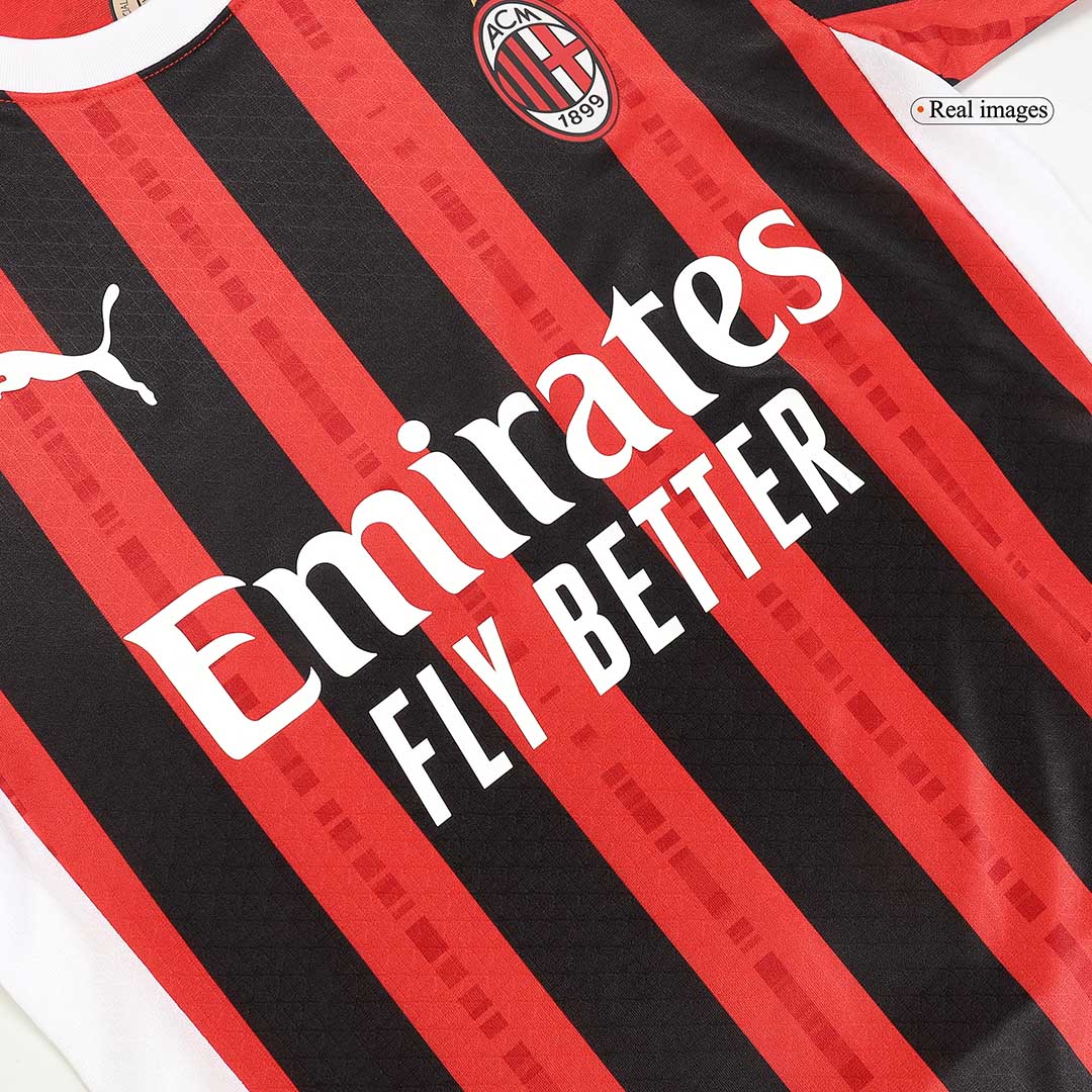 AC Milan GIMENEZ #7 Home Soccer Jersey Authentic 2024/25