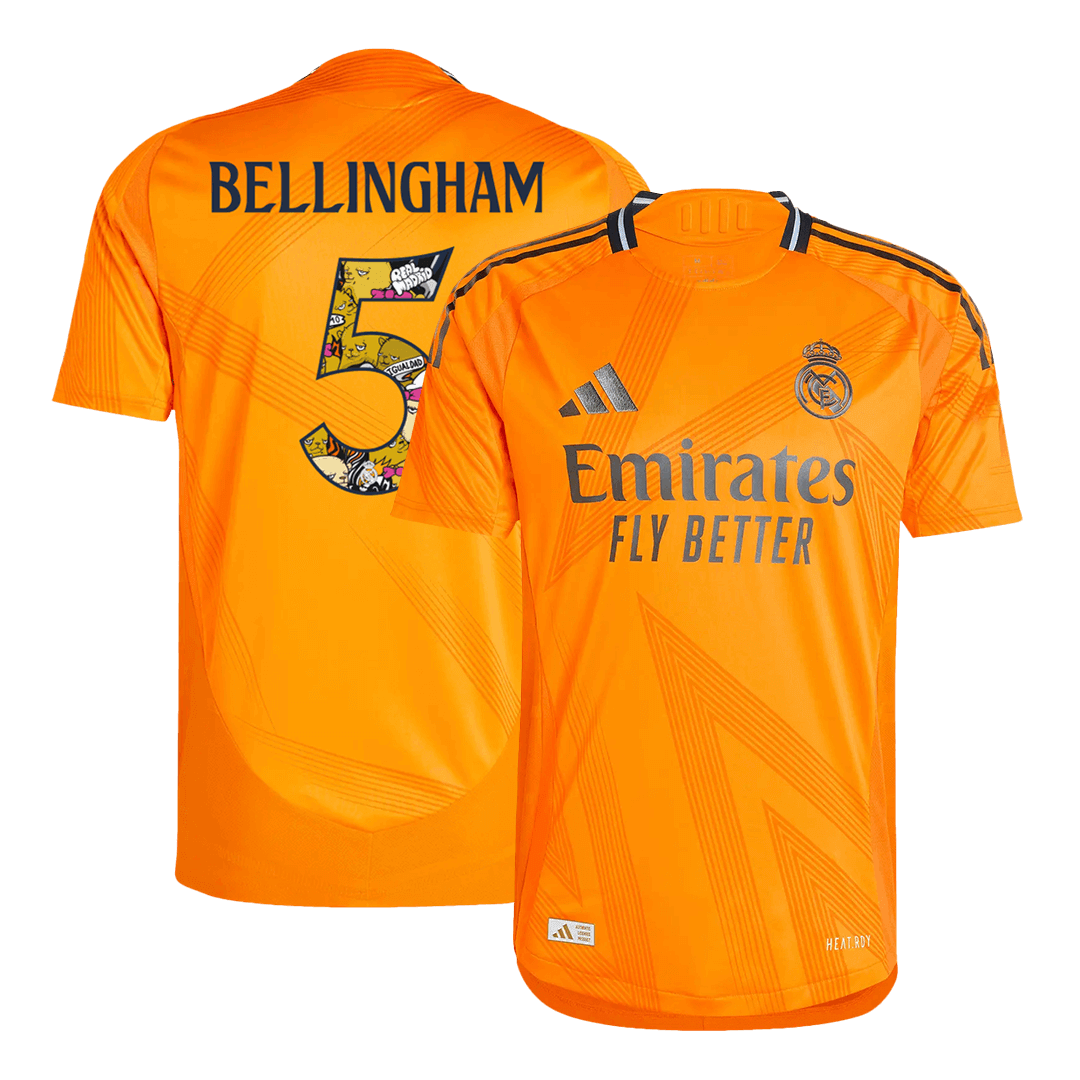 Maillot extérieur authentique Real Madrid BELLINGHAM #5 2024/25