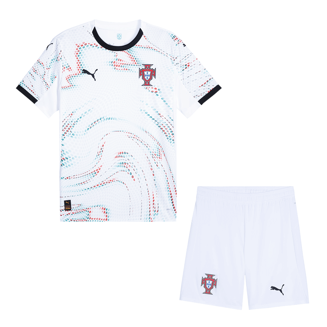 Portugal Auswärts-Fußballtrikot 2025 (Trikot + Shorts)