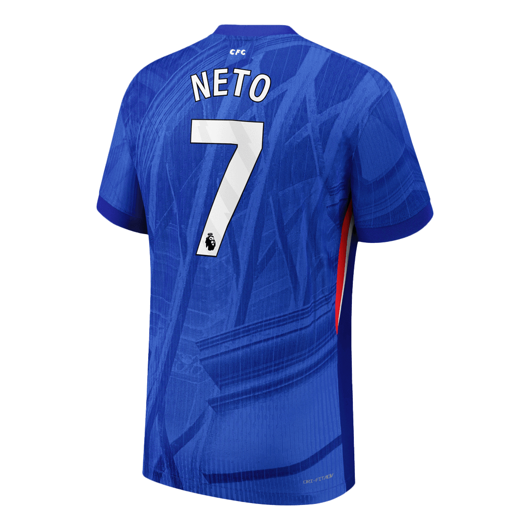NETO #7 Authentic Chelsea Home Soccer Jersey 2025/26 Blue