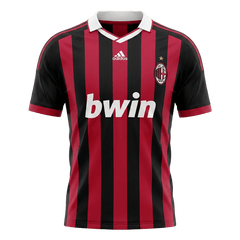 Retro 09/10 AC Milan Home Soccer Jersey Red&Black