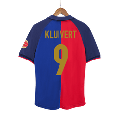 Barcelona KLUIVERT #9 Home Soccer Jersey Retro 1999/00 - 100th Anniversary