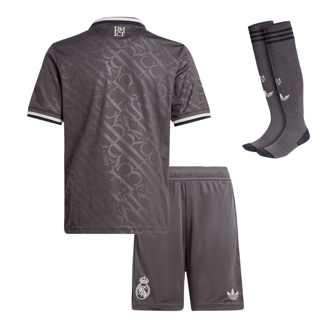 Maillot de football extérieur Real Madrid 2024/25 pour enfant (maillot, short, chaussettes)