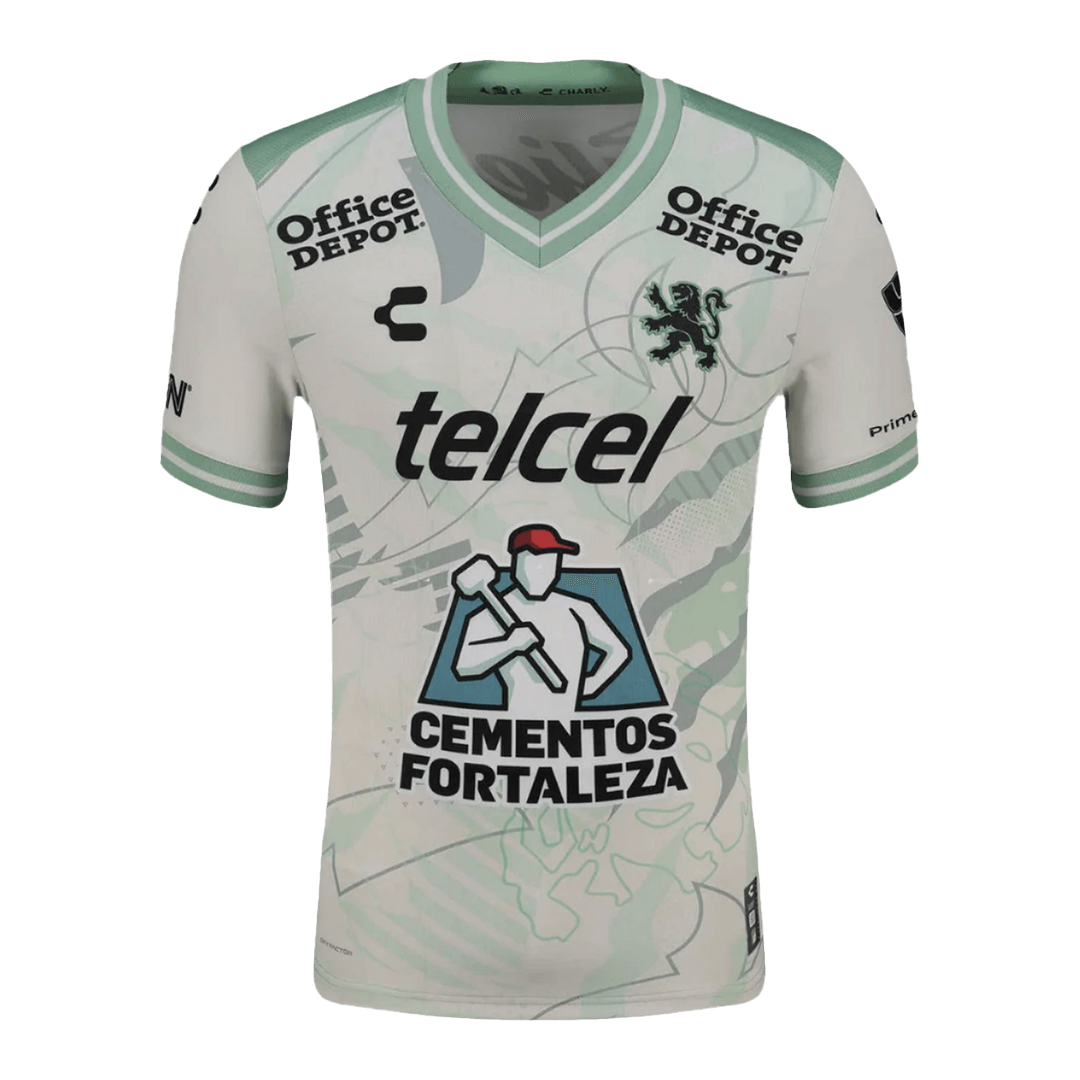 Club León Away Soccer Jersey 25/26 Green&White