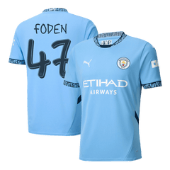 Manchester City FODEN #47 Home Jersey - UCL Edition