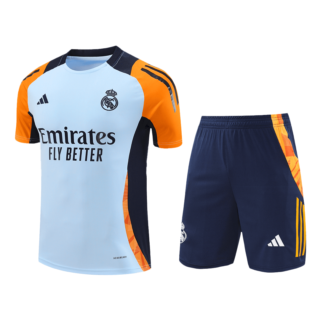 Maillot d'entraînement d'avant-match du Real Madrid 2024/25 (maillot + short)