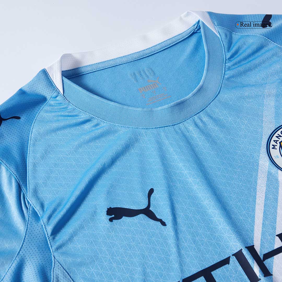 Authentic Manchester City Home Soccer Jersey 2025/26 Blue