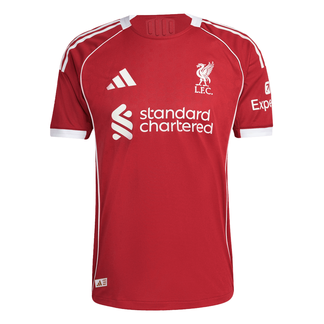 GAKPO #18 Authentic Liverpool Home Soccer Jersey 25/26 Red
