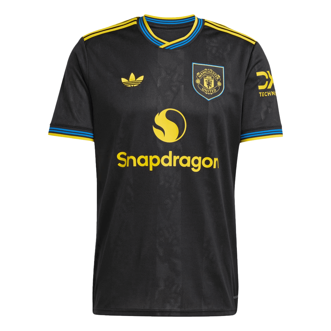 MOUNT #7 Manchester United Third Away Soccer Jersey 2025/26 Black