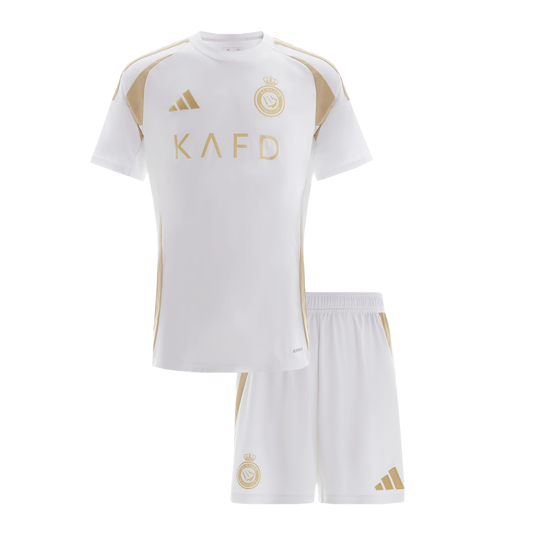 Al Nassr Third Away Soccer Jersey Kit 2024/25 Kids(Jersey+Shorts)