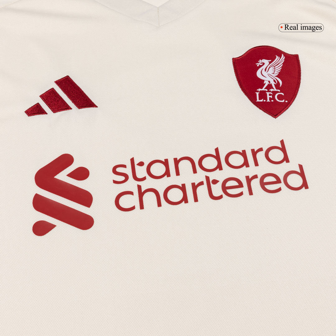 SZOBOSZLAI #8 Liverpool Away Soccer Jersey 25/26 White