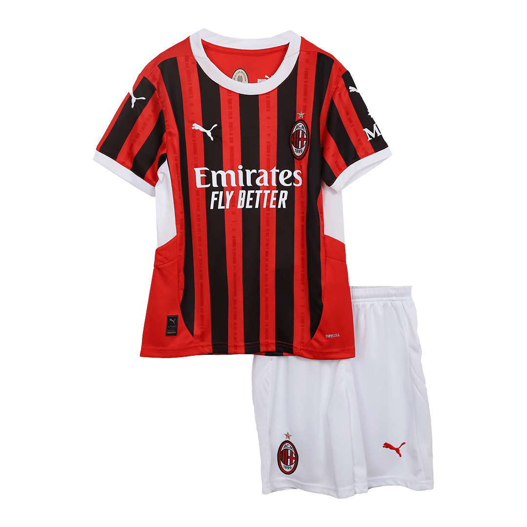 AC Milan Home Jersey Kit 2024/25 Kids(Jersey+Shorts)
