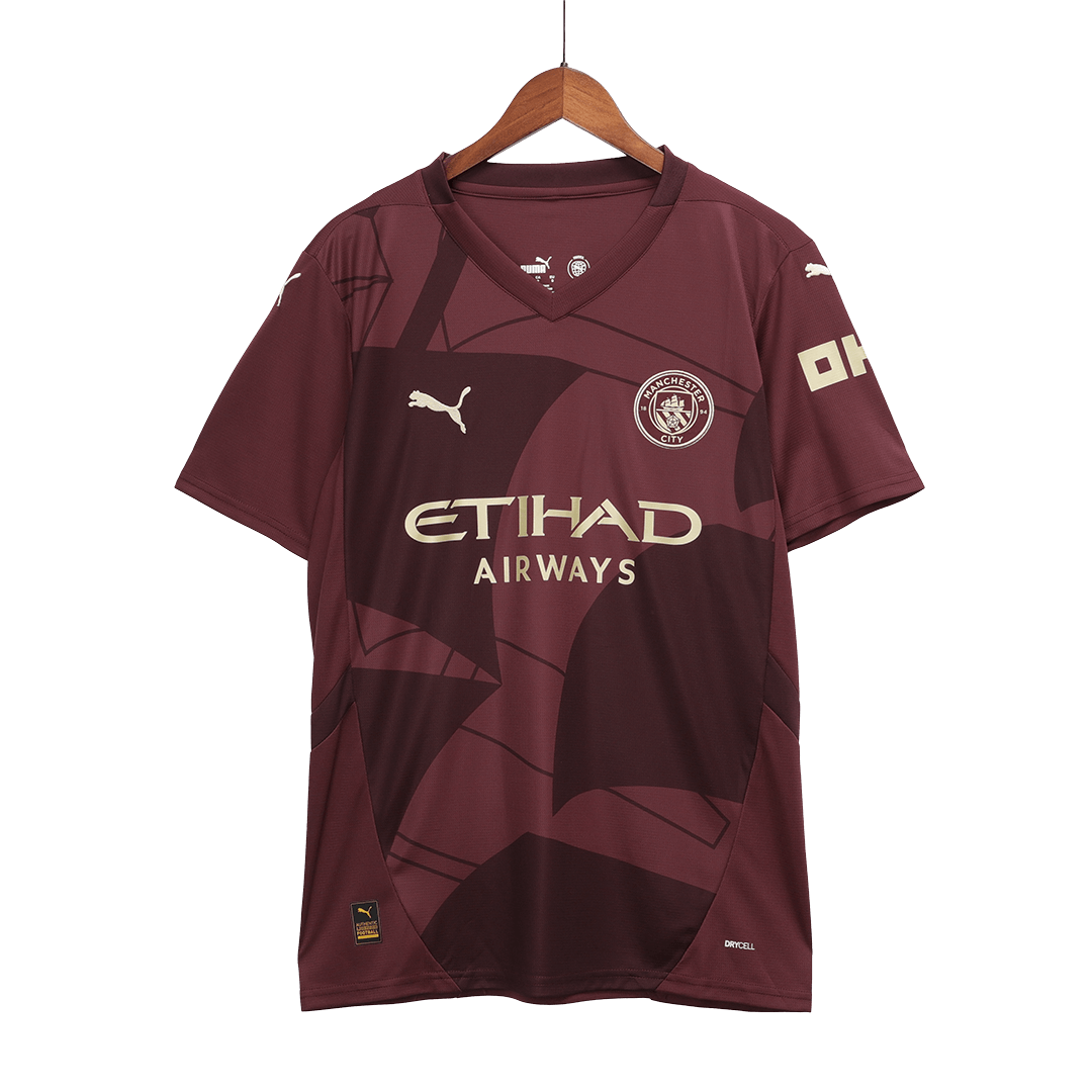 Maillot de football extérieur Manchester City DE BRUYNE #17 troisième édition 2024/25