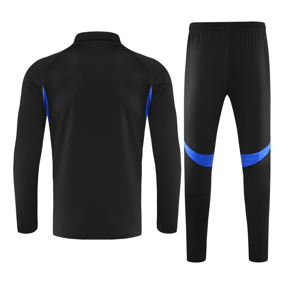Manchester United Zipper Sweatshirt Kit(Top+Pants) 25/26 Black