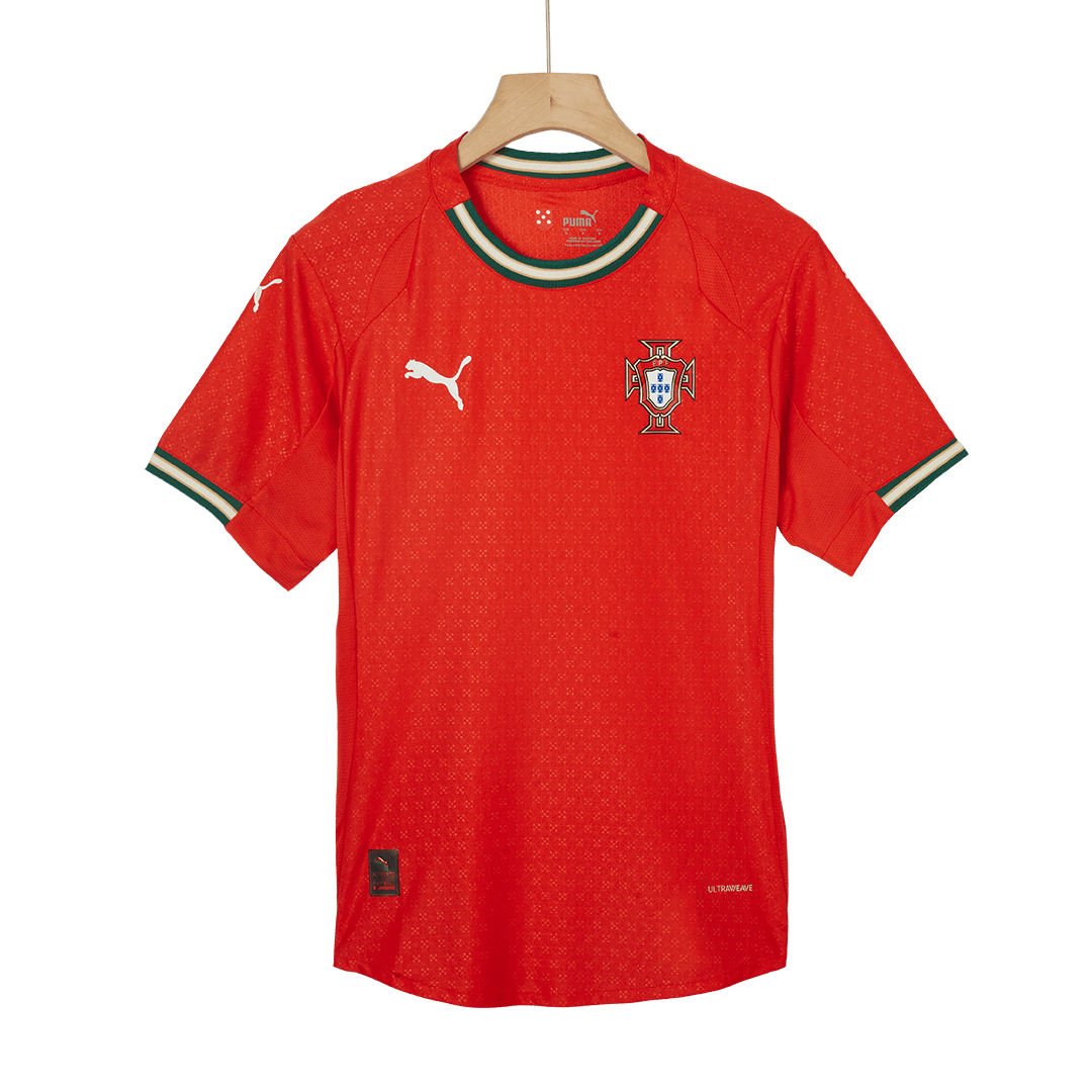Maillot de football domicile Portugal Ronaldo #7 authentique 2025