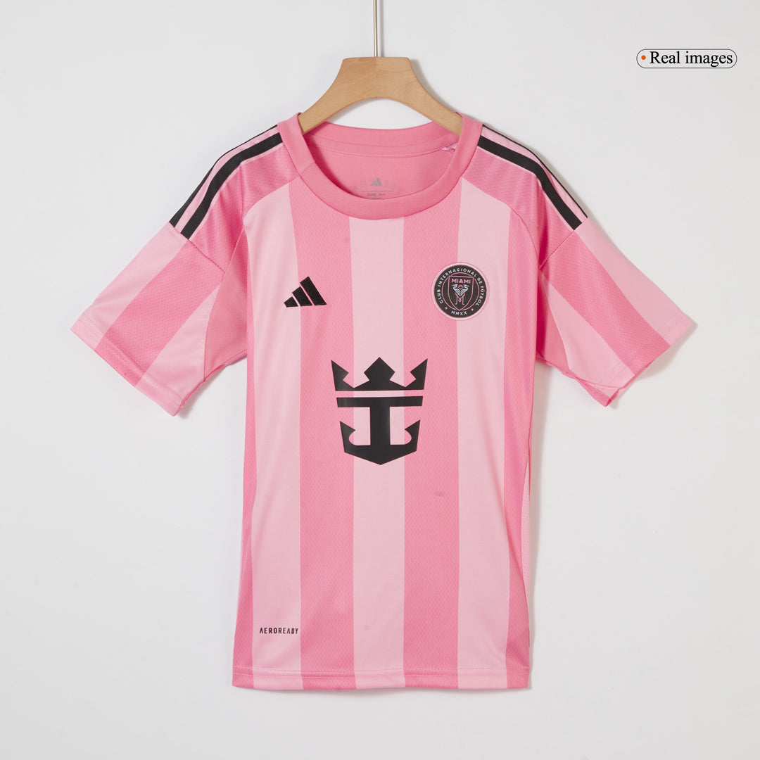 Inter Miami CF Heim-Fußballtrikot-Set 2025 für Kinder (Trikot + Shorts)