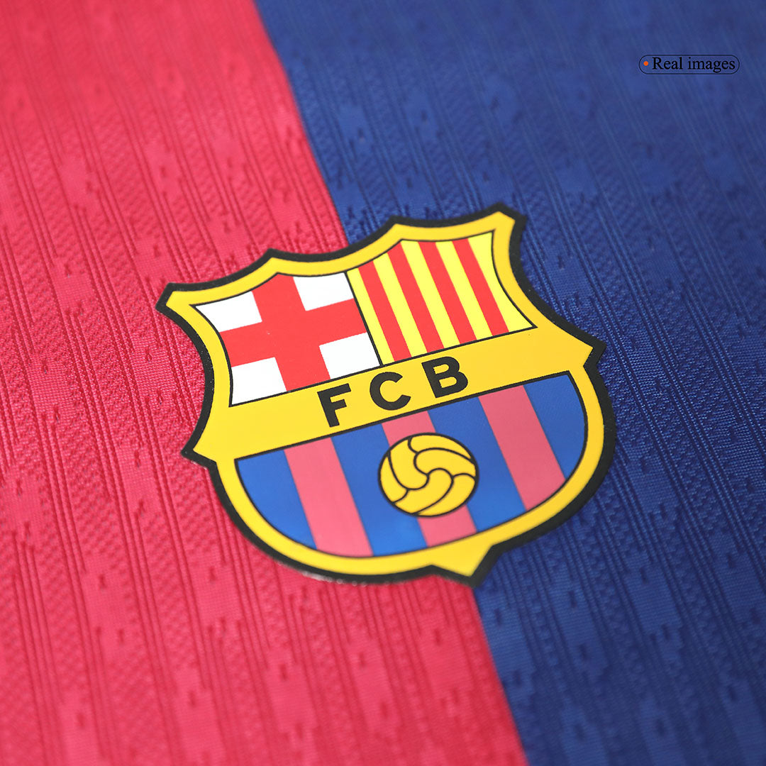 Barcelona RAPHINHA #11 Home Soccer Jersey Authentic 2024/25 - UCL Edition(Spotify Logo Without Text)