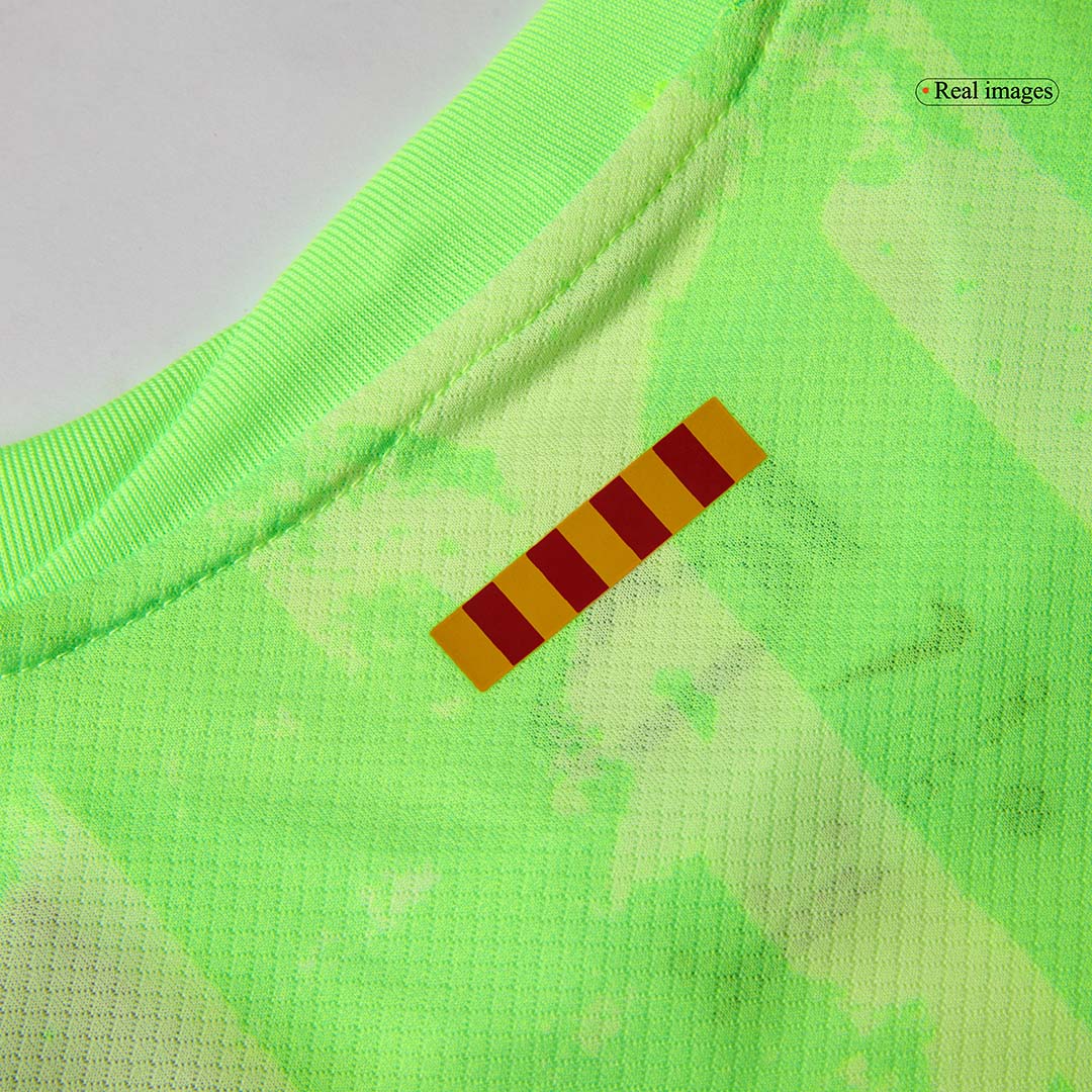 Barcelona Third Away Soccer Jersey Kit 2024/25 Kids(Jersey+Shorts) - UCL (Spotify Logo Without Text)