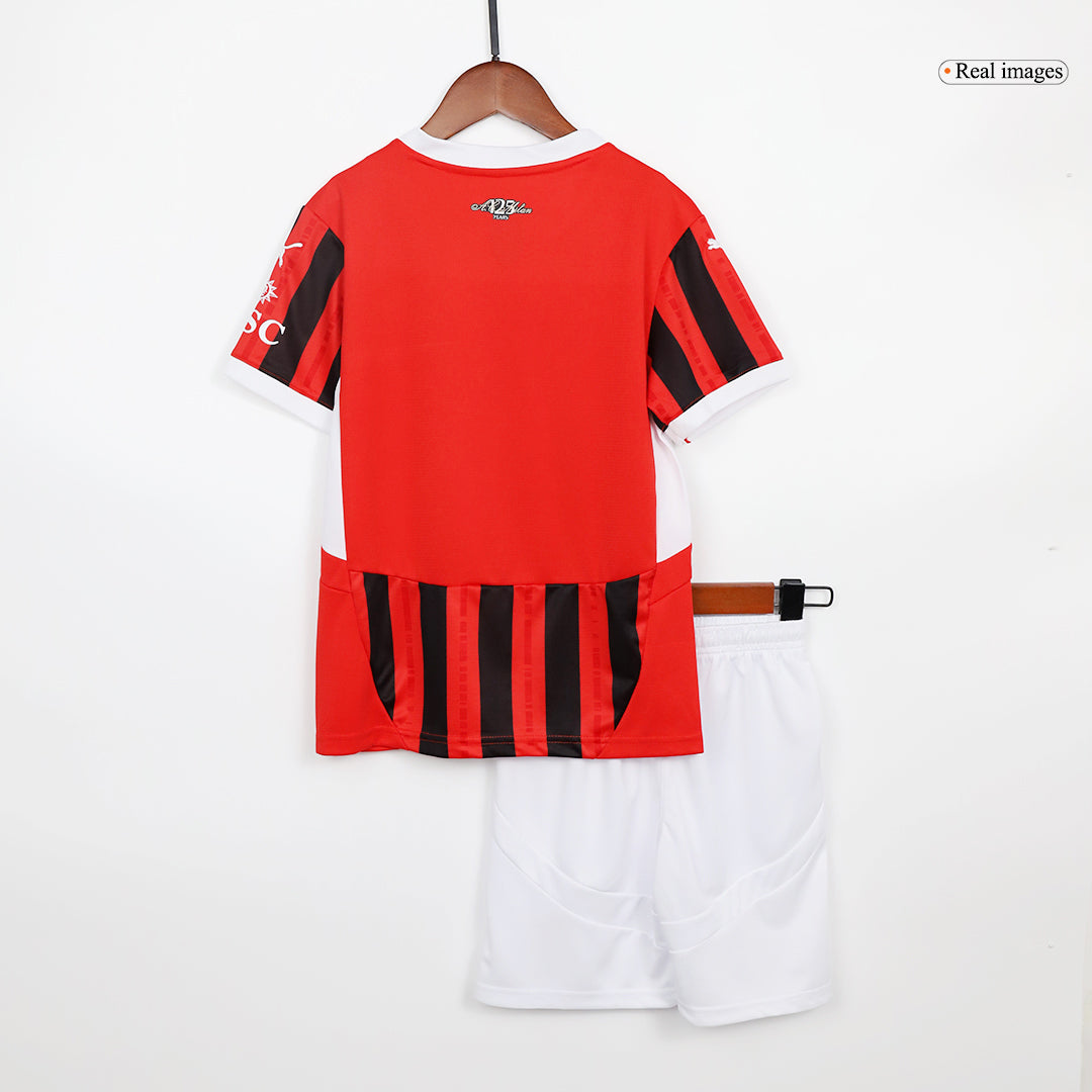 Maillot domicile AC Milan 2024/25 pour enfant (maillot + short)