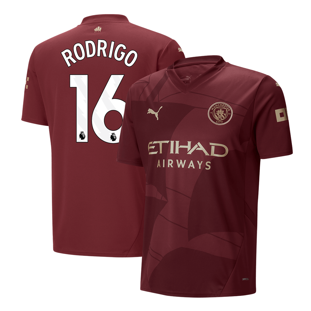 Manchester City RODRIGO #16 Third Away Soccer Jersey 2024/25