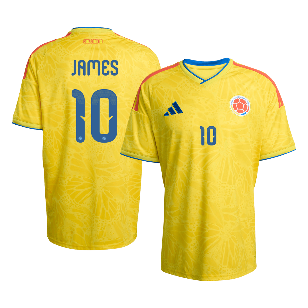JAMES #10 Colombia Home Soccer Jersey World Cup 2026 Yellow